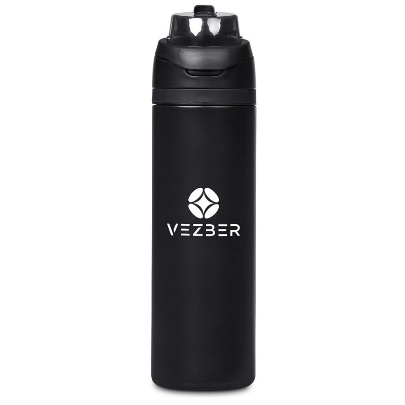 Black Slazenger Ranger Stainless Steel Vacuum Water Bottle - 700ml