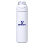Solid White Slazenger Ranger Stainless Steel Vacuum Water Bottle - 700ml
