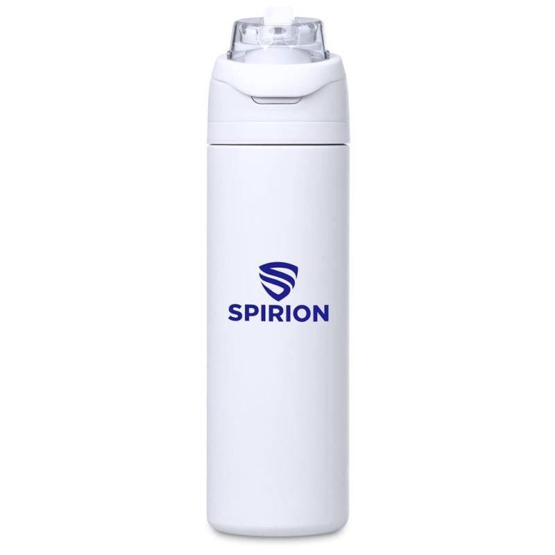 Solid White Slazenger Ranger Stainless Steel Vacuum Water Bottle - 700ml