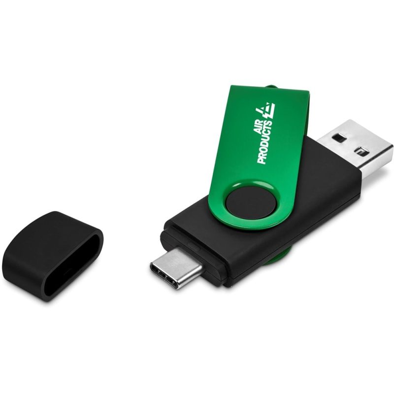 Shuffle Gyro Black Flash Drive – 8GB additionalImagesWithLogos