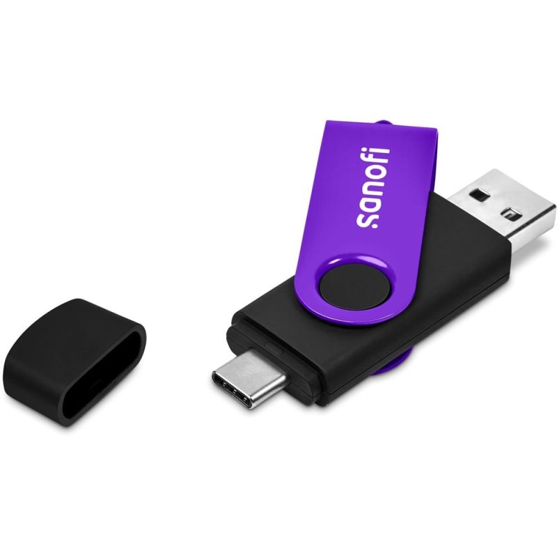 Shuffle Gyro Black Flash Drive – 8GB additionalImagesWithLogos