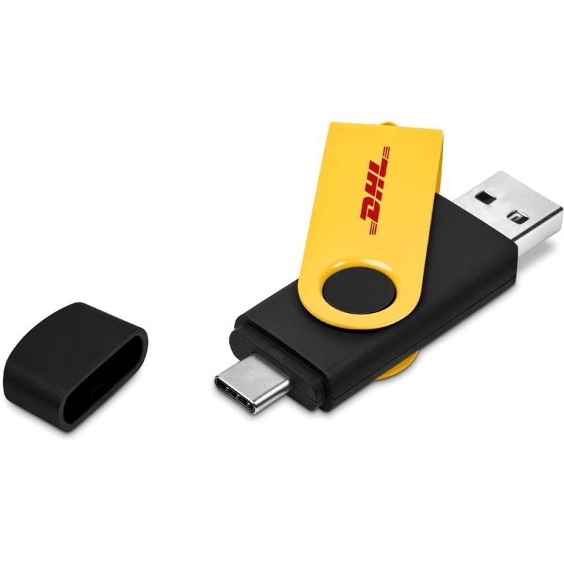 Shuffle Gyro Black Flash Drive – 8GB additionalImagesWithLogos