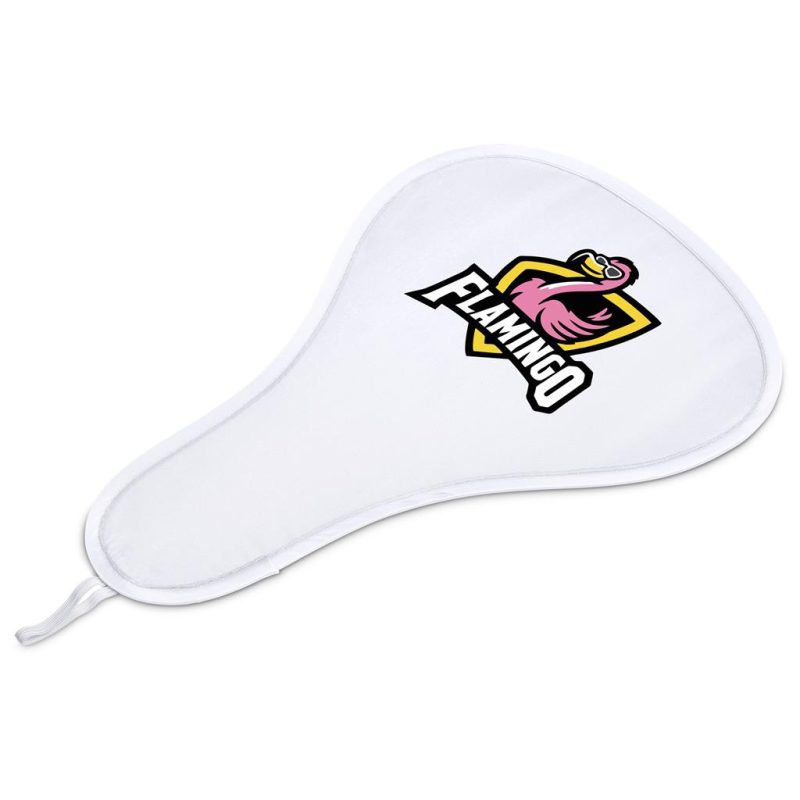 Solid White Altitude Fanzone Foldable Event Fan