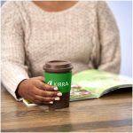 Kooshty Brown Bean Plastic Double-Wall Tumbler – 400ml additionalImagesWithLogos