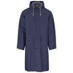 Navy Light Duty Storm Rubberised Polyester/PVC Raincoat - Navy
