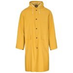Yellow Light Duty Storm Rubberised Polyester/PVC Raincoat - Yellow