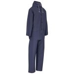 Light Hurricane Rubberised Polyester/PVC Rainsuit - Navy additionalClearanceImage