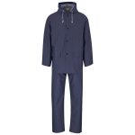 Navy Light Hurricane Rubberised Polyester/PVC Rainsuit - Navy
