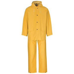 Yellow Light Hurricane Rubberised Polyester/PVC Rainsuit - Yellow