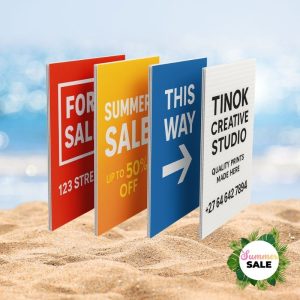 4 x Custom Printed A1 Correx Boards