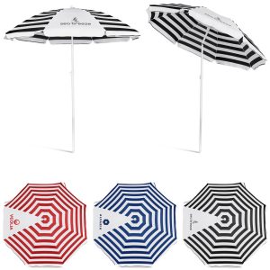 Serendipio Tanereef Stripe Beach Umbrella
