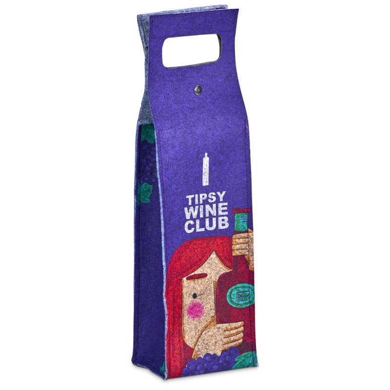 DEFAULT_1024X1024 Hoppla Velto RPET Felt Single Wine Bottle Carrier