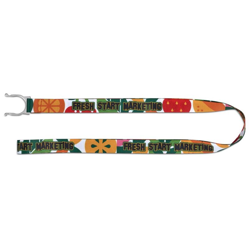 Altitude Aqua Crossbody Double-Sided Sublimated Satin Bottle Lanyard