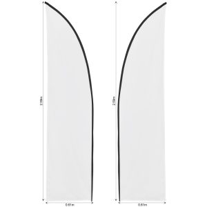 Legend 2m Sublimated Arcfin Double-Sided Flying Banner Skin (Excludes Hardware)