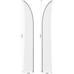 Legend 4m Sublimated Arcfin Double-Sided Flying Banner Skin (Excludes Hardware)