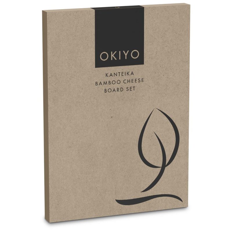 Okiyo Kanteika Bamboo Cheese Board Set