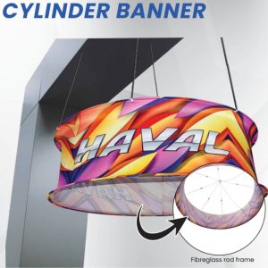 Hanging Cylinder Banners