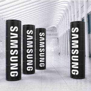 Freestanding Cylinder Tower Banner